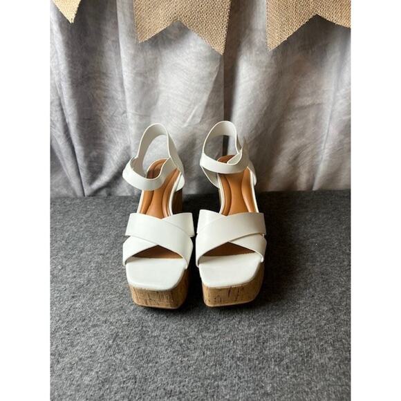 Sarto By Franco Sarto Donati Cork Platform Sandal Shoe Size 9.5 - Picture 4 of 11